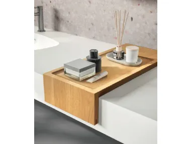 Accessorio da Bagno Lagu Vassoio Scorrevole Useful in Rovere di Scavolini Bathrooms