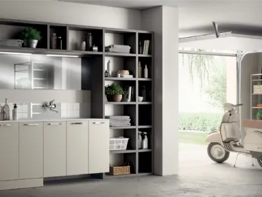 Mobile da Bagno Laundry Space in decorativo Grigio Gabbiano di Scavolini Bathrooms