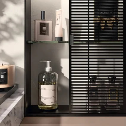 Accessorio da Bagno Lido Sistema Setup con Ante Scorrevoli di Scavolini Bathrooms