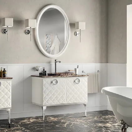 Mobile da Bagno Magnifica con Ante lavorazione a Rombi laccato lucido di Scavolini Bathrooms