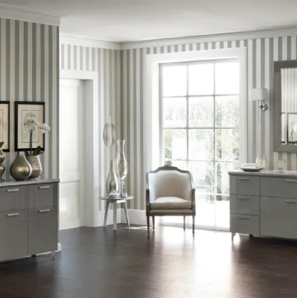 Mobile da Bagno Magnifica in laccato lucido Grigio Titanio di Scavolini Bathrooms