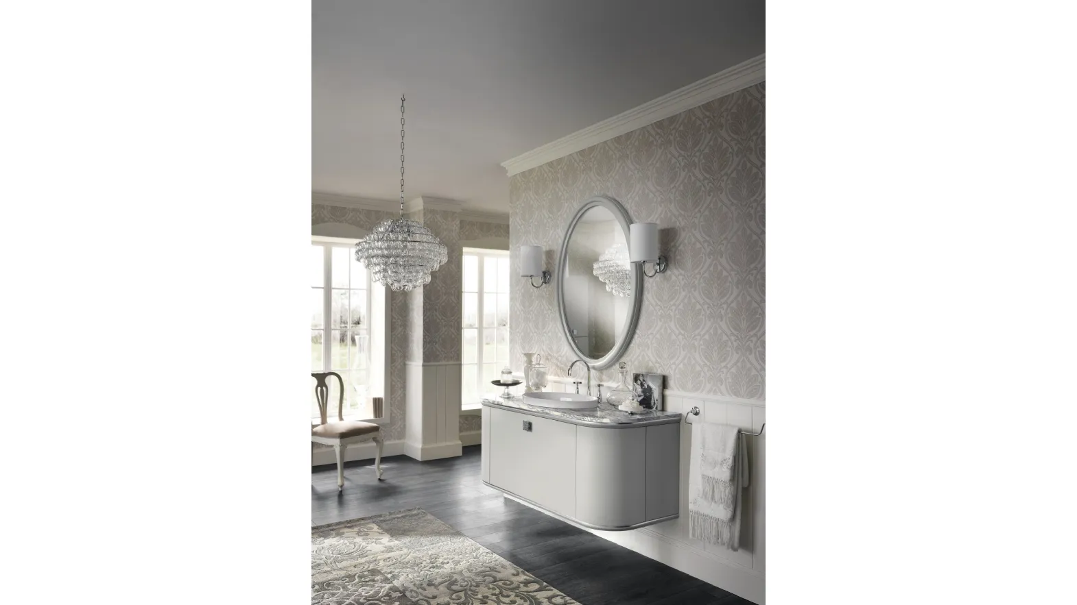 Mobile da Bagno Magnifica Laccato Opaco Grigio Airone di Scavolini Bathrooms