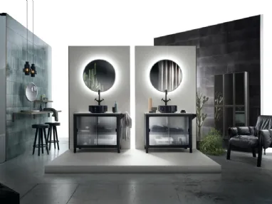 Mobile da Bagno Mistfits Bathroom Metallo e Vetro di Scavolini Bathrooms