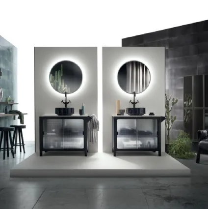Mobile da Bagno Mistfits Bathroom Metallo e Vetro di Scavolini Bathrooms