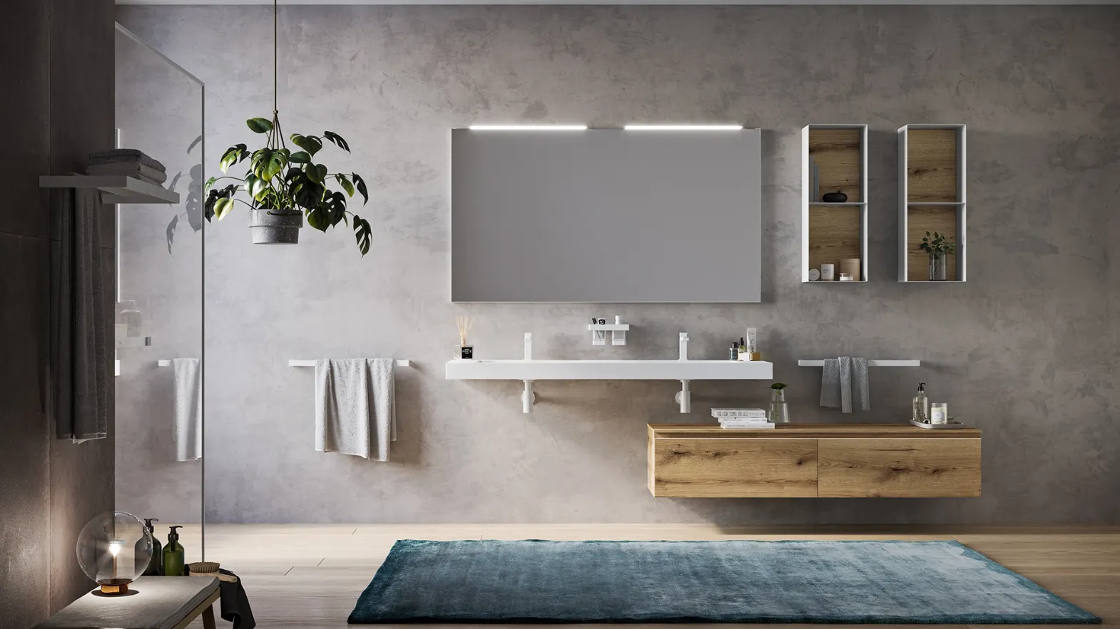 Mobile da Bagno Perfetto Composizione B di Inda