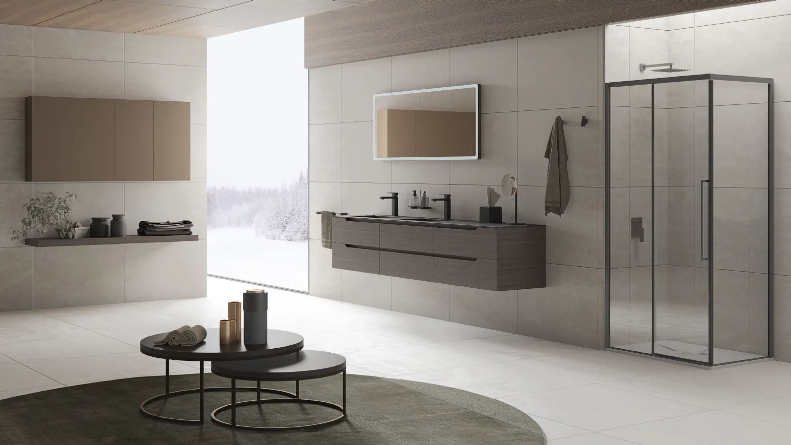 Mobile da Bagno Prestige Composizione C di Inda