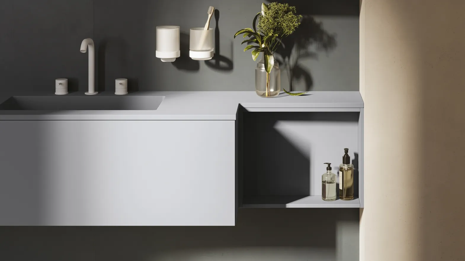 Mobile da Bagno sospeso Push Open 03 di Inda