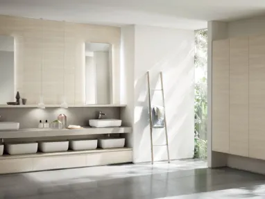 Mobile da Bagno Qi in decorativo Olmo Kuuki di Scavolini Bathrooms