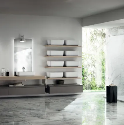 Mobile da Bagno Qi Lavabo Cristalplant di Scavolini Bathrooms