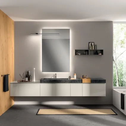 Mobile da Bagno Rivo Laccato Opaco Lucido Chiaro di Scavolini Bathrooms