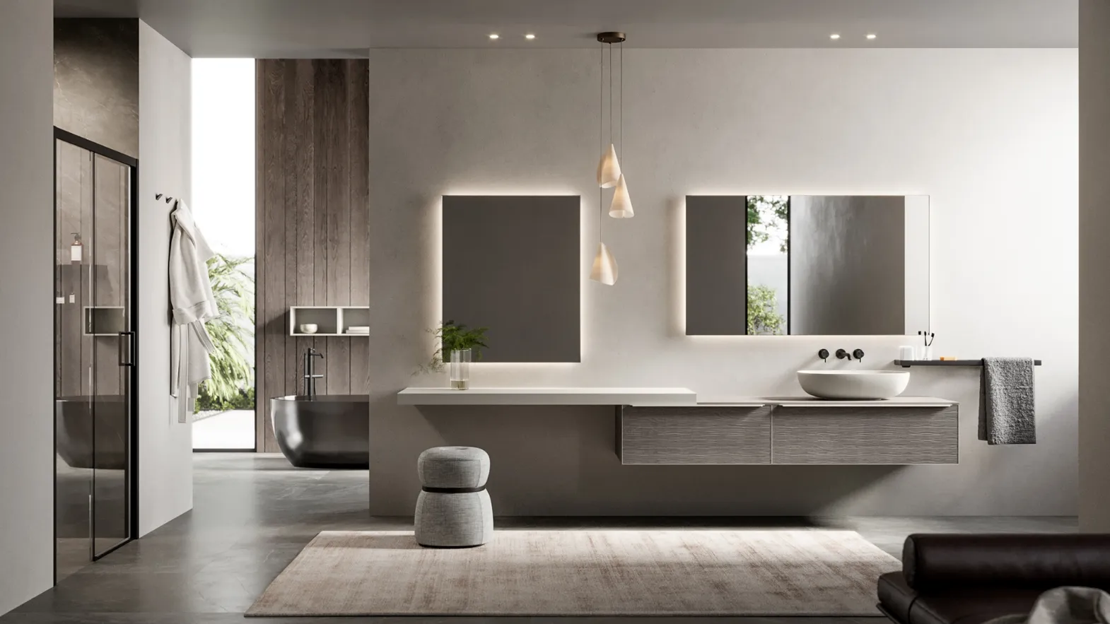 Mobile da Bagno sospeso Testadura 04 di Inda
