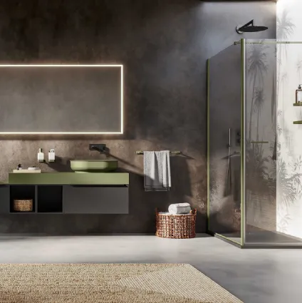 Mobile da Bagno sospeso Your Own Color 01 di Inda