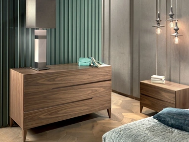 Gruppo Notte Leonardo L323N in noce massello di Arte Brotto