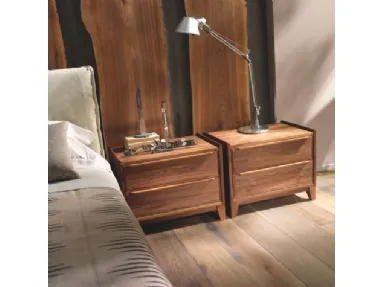 Comodino Leonardo L100 in legno massello di Arte Brotto