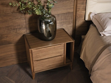 Comodino Leonardo L185L in noce di Arte Brotto