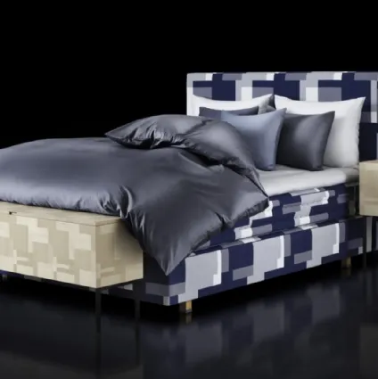 Letto in tessuto con testiera Appaloosa di Hastens