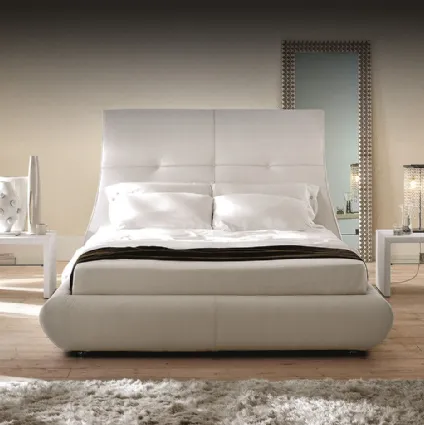 Letto Matisse con testiera importante e box contenitore di Cattelan Italia