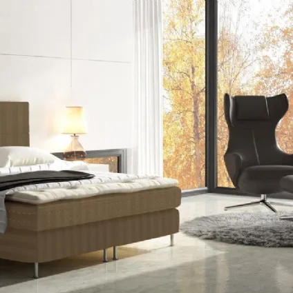 Letto Diana beige a fasce di Pauly Beds