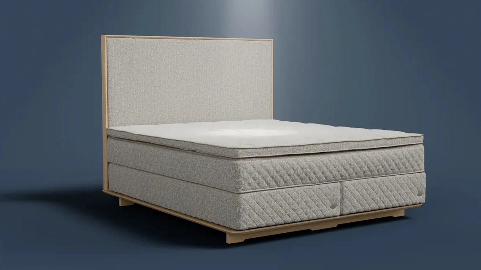 Letto in tessuto imbottito Essence di Duxiana