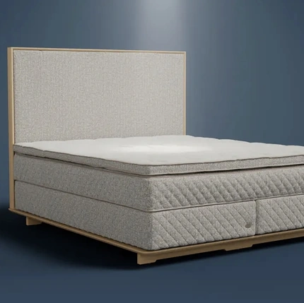 Letto in tessuto imbottito Essence di Duxiana