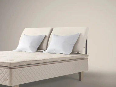 Letto con testiera imbottita Flex di Duxiana