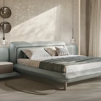 Letto in pelle Flow di Natuzzi
