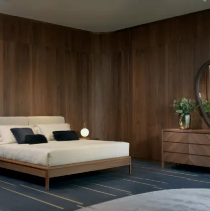 Letto Leonardo in tessuto imbottito di Arte Brotto