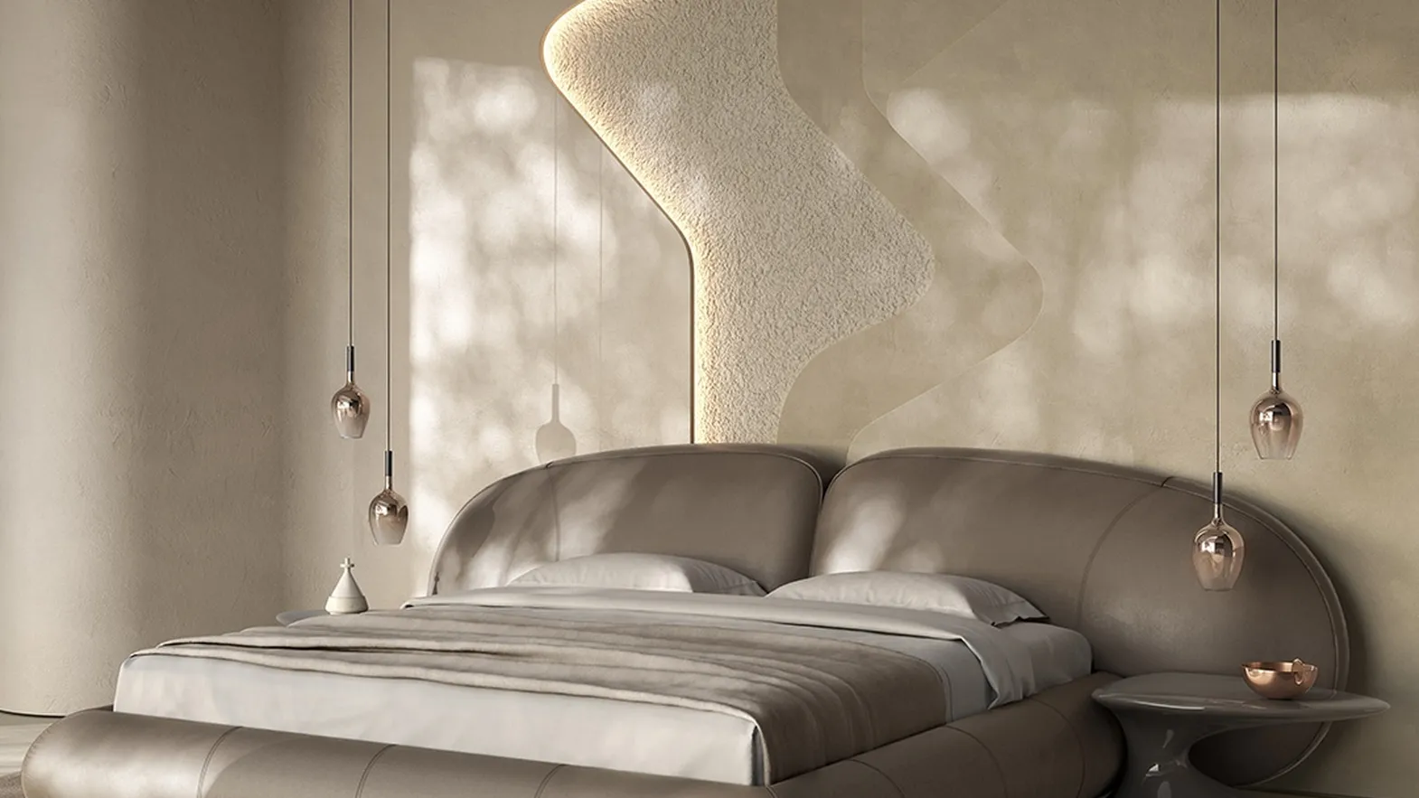 Letto di design Memoria di Natuzzi
