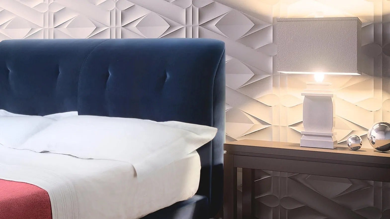 Letto in tessuto Tulipano di Midsummer Milano