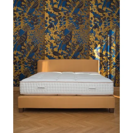 Letto in tessuto con testiera Pure di Midsummer Milano