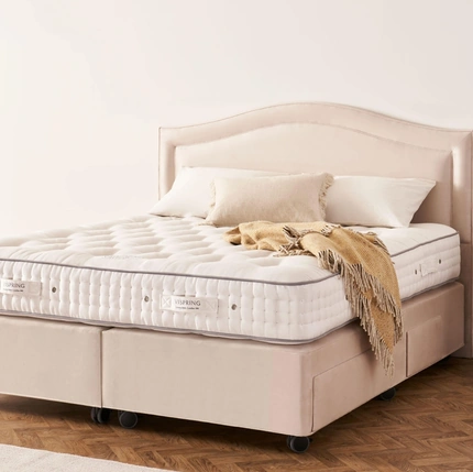Letto in pelle Artemis di Vispring