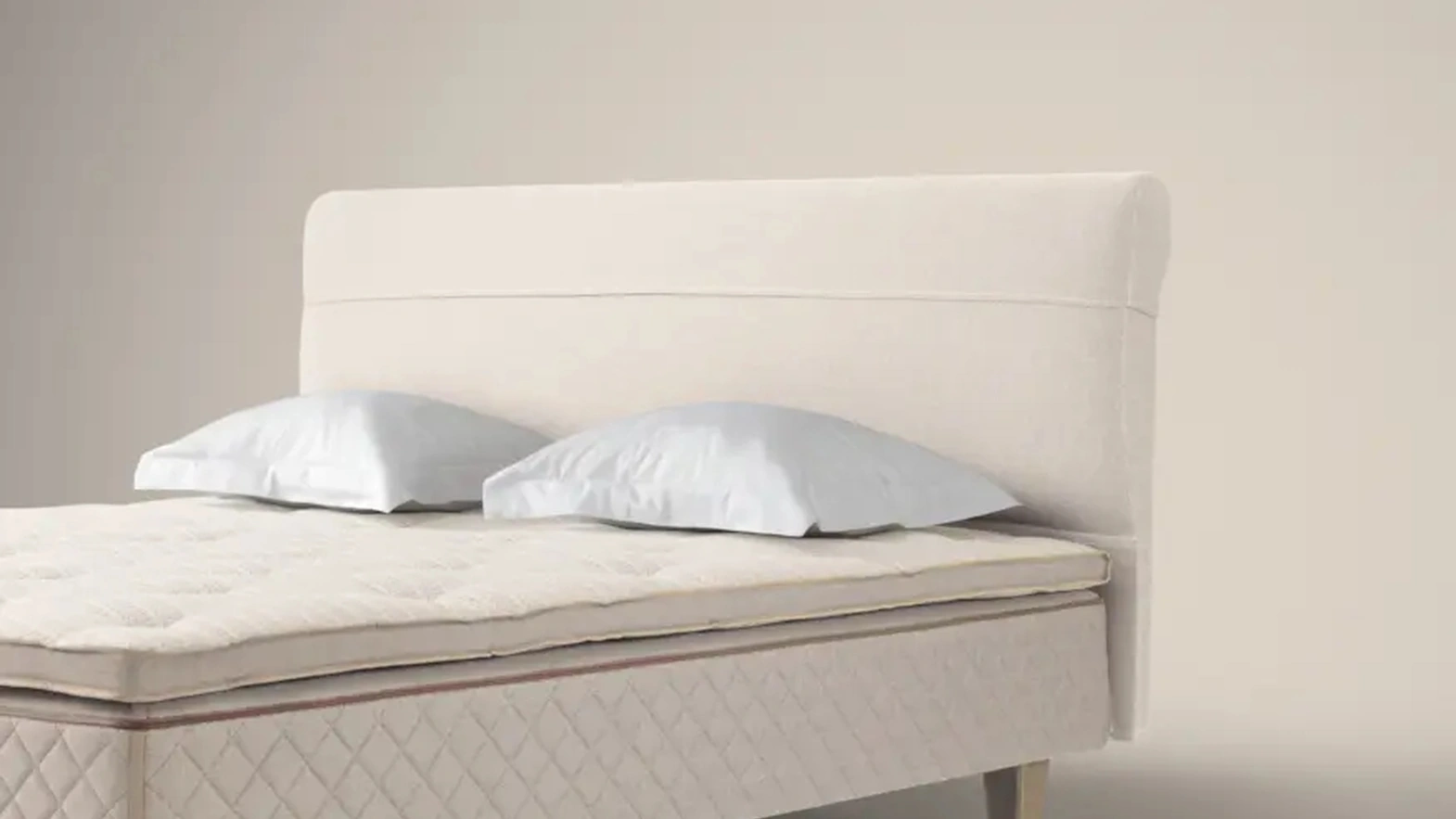 Letto con testiera imbottita Vista di Duxiana
