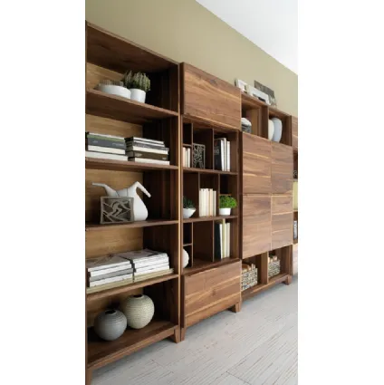 Libreria componibile Leonardo in legno massello di Arte Brotto