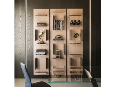 Libreria componibile a muro in legno Fifty di Cattelan Italia