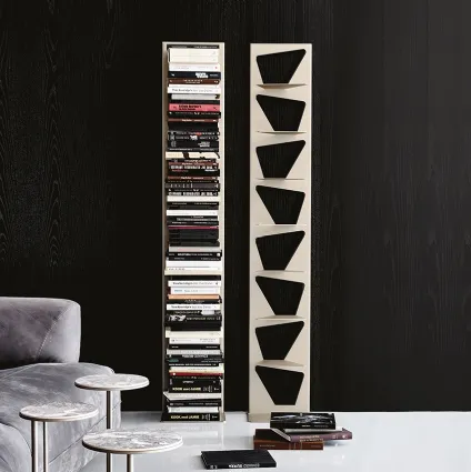 Libreria componibile a muro in acciaio verniciato Trap di Cattelan Italia