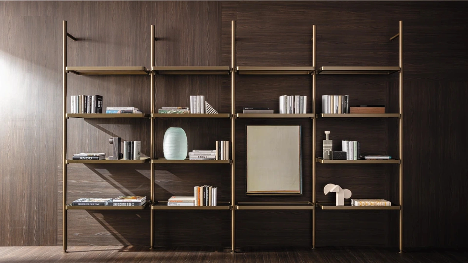 Libreria Hector in alluminio di Molteni & C