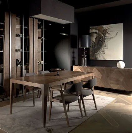 Madia in legno intarsiato Leonardo L411N di Arte Brotto
