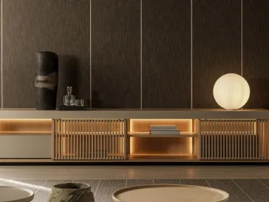 Madia Living Box 01 in laccato e legno di Molteni & C