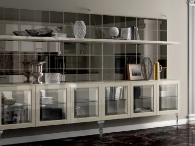 Madia Living Exclusiva in Laccato lucido Tortora di Scavolini