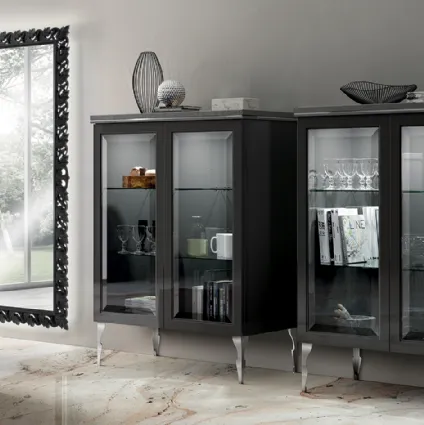 Madia Living Exclusiva in Laccato opaco Nero di Scavolini