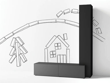 Mobile Porta Tv Regolo di Minotti Italia