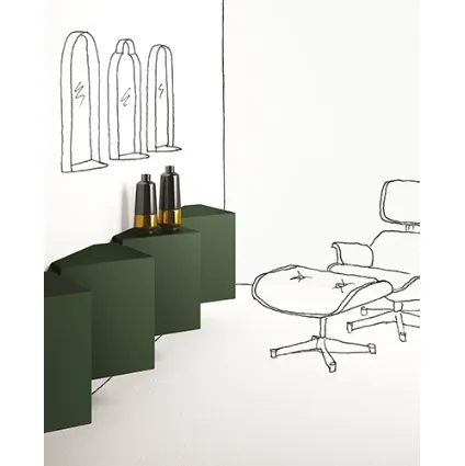 Mobile sospeso Ang laccato Verde di Minotti Italia