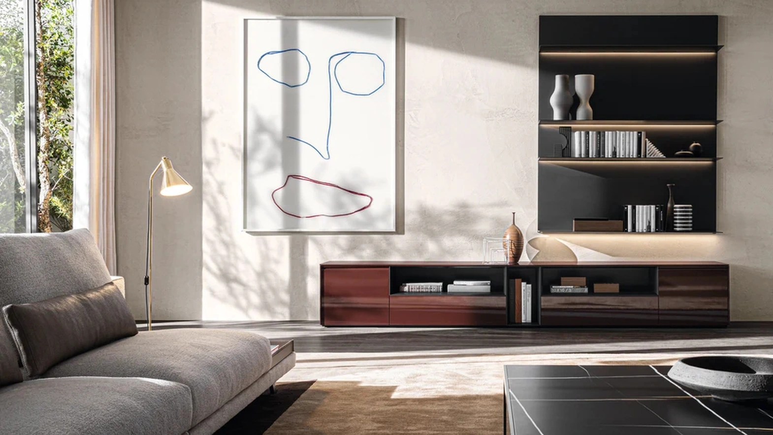 Parete Attrezzata Pass Word Evolution 08 di Molteni & C