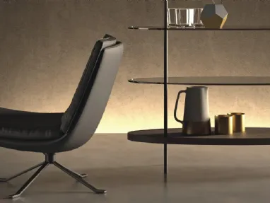 Poltroncina in pelle Kelly di Doimo Salotti