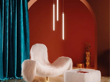 Poltrona Cocky in ecopelliccia di Driade