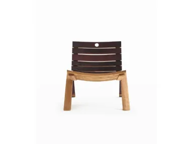 Poltroncina in legno di Rovere Barrique Etta di Riva1920