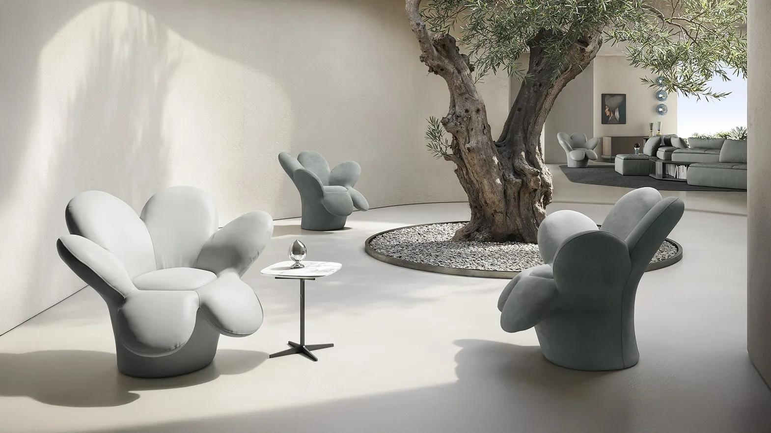 Poltrona di design Fiore di Natuzzi