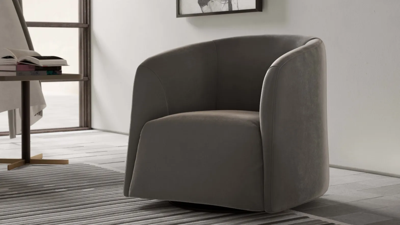 Poltroncina in tessuto Logos di Natuzzi