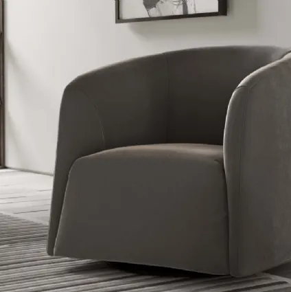 Poltroncina in tessuto Logos di Natuzzi