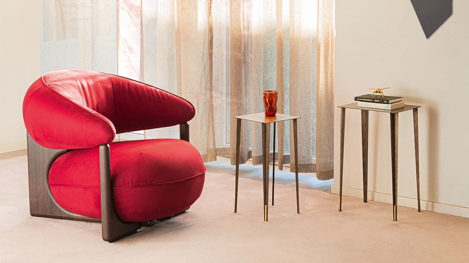 Poltrona in pelle Ruby Lounge di Cattelan Italia